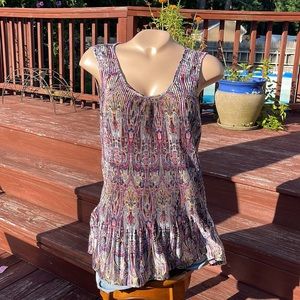 White House Black Market oversized  Tank Vibrant Colors
